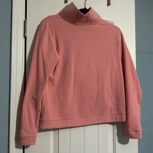 Dudley Stephens Park Slope Terry Fleece Turtleneck - Pink - Medium